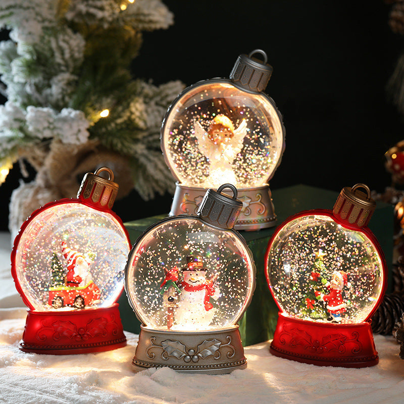 LED Christmas Holiday Decorations with Luminous Flat-Light Simulation and Flame-Effect Design for Home Scene Layout