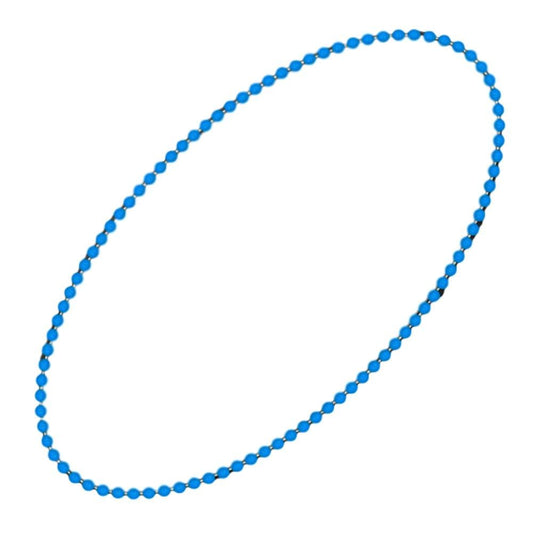 Smooth Round Opaque Bead Mardi Gras Necklace Blue Pack of 12