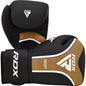 RDX BOXING GLOVE AURA PLUS T-17 BLACK GOLDEN-10OZ