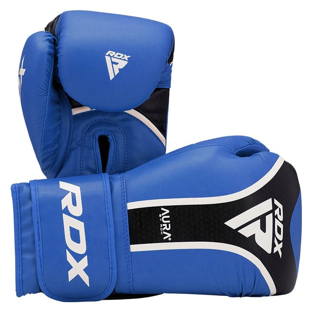 RDX BOXING GLOVE AURA PLUS T-17 BLUE/BLACK-10OZ