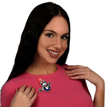 Penguin with Scarf Flashing Body Light Lapel Pins
