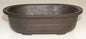 Brown Mica Bonsai Pot - Oval  11.25" x 8.0" x 3 1/8" OD 9.75 x 6.75" x 2.5" ID