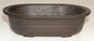 Brown Mica Bonsai Pot - Oval  14" x 9.75" x 3.75" OD 12.5" x 8.25" x 3.25 ID