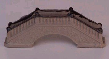 Ceramic Bridge Figurine  4" x 1" x 1.5"
