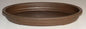 Brown Bonsai Pot for Forest Group or Penjing - Oval   13.25" x 9.25" x 3" OD 12.5" x 8.5" x 2.5" ID