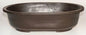 Brown Mica Bonsai Pot  - Oval   20 5/8" x 14 5/8" x 5.25" OD  18 3/8" x 12.75" x 4.5" ID