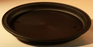 Black Humidity/Drip Bonsai Tray - 8" Round   8.0" x 1.25"
