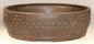 Brown Mica Bonsai Pot - Round   11.25" x 3.25" OD  10.0" x 2.5" ID