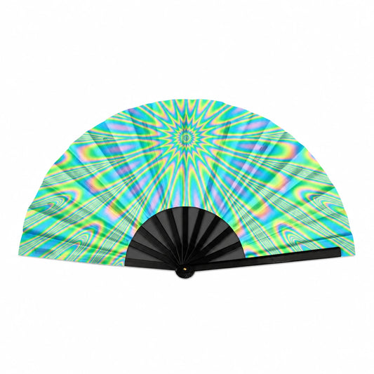 13-inch UV Reactive Clack Fan – Funky Pattern
