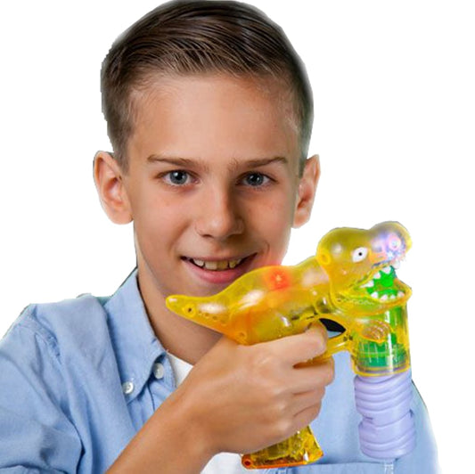 T Rex Dinosaur Lighted Bubble Gun
