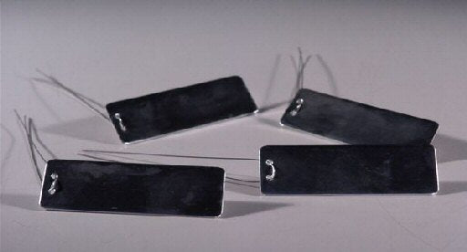 Metal Impression Tags Package of 4