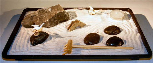 Executive Desktop Meditation Zen Garden  12" x 8.5" x 1.0"