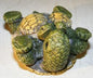 Minature Turtle Figurine   Three Turtles - Two Baby Turtles on Stomach