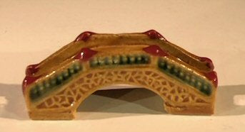 Miniature Ceramic Bridge Figurine  1.5""