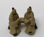 Ceramic Figurine Two Men Sitting - Small