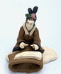 Miniature Ceramic Figurine Playing Musical Instrument - 1.75"