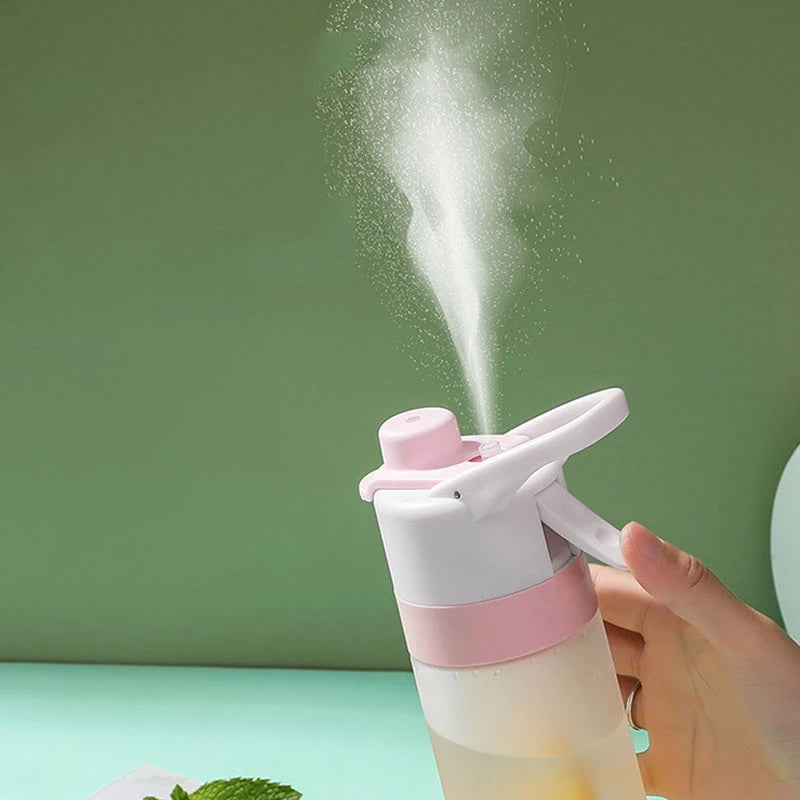 Large-Capacity Spray Water Bottle for Girls – Outdoor Sports & Fitness Drinkware, Travel Bottle