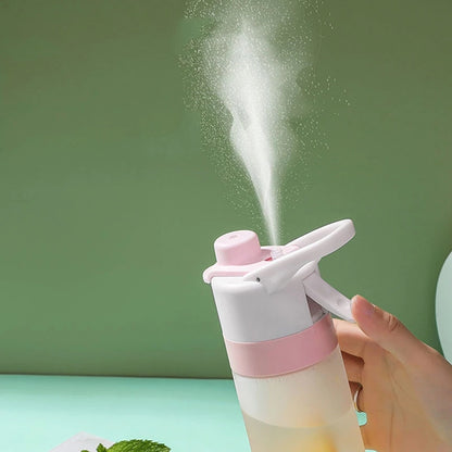 Large-Capacity Spray Water Bottle for Girls – Outdoor Sports & Fitness Drinkware, Travel Bottle