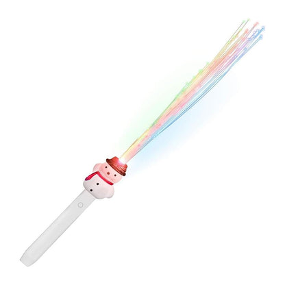 Fiber Optic Snowman Light Up Wand
