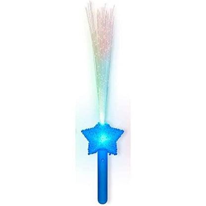 Light Up Fiber Optic Shooting Star Wand Pack of 12
