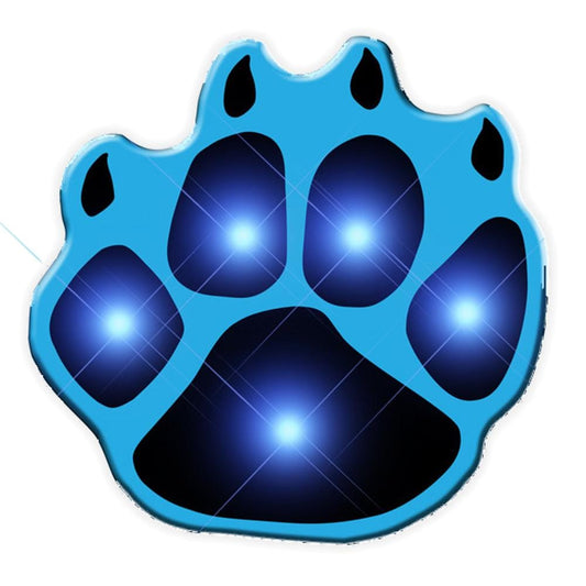 Pawprint Flashing Body Light Lapel Pins