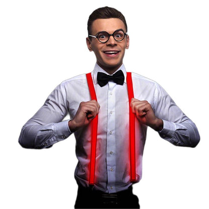 Red LED Suspenders