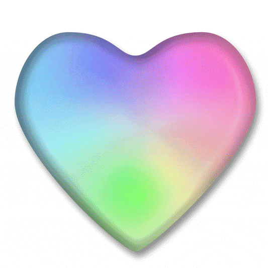 Frosted Heart Flashing Body Light Lapel Pins
