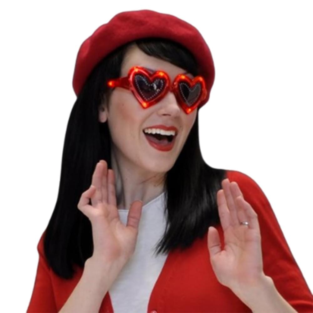 Red Heart LED Sunglasses