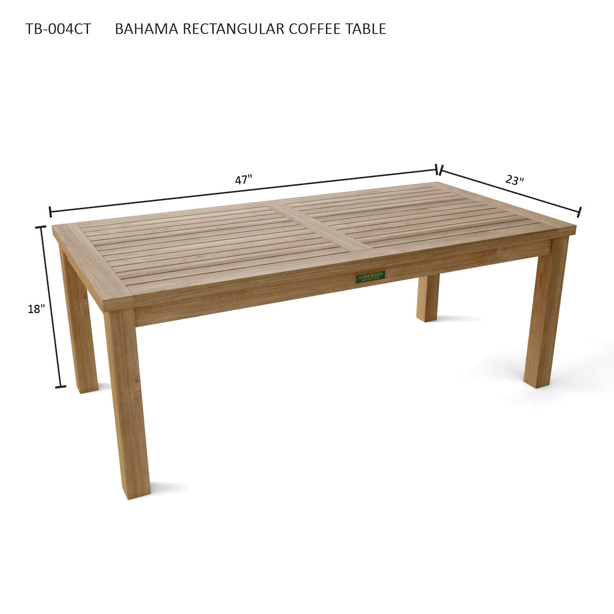 BAHAMA RECTANGULAR COFFEE TABLE