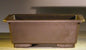 Dark Brown Bonsai Training Pot - Rectangle Heavy Duty Plastic - Taller Profile  9.5" x 6.5" x 3.5"