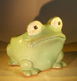 Light Blue Frog Planter  7.0" x 9.0" x 7.5"