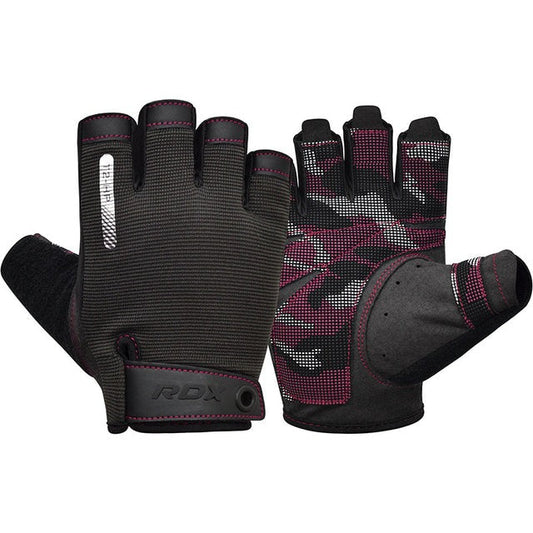 RDX GYM TRAINING GLOVES T2 HALF PINK-M