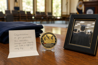 Police First Responders American Heroes Gold Plated Coin