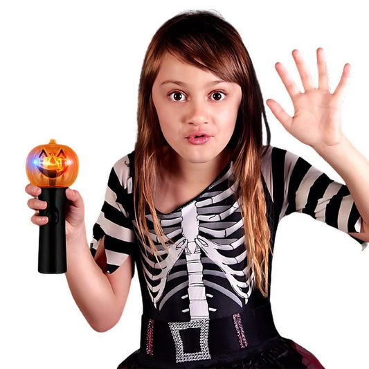 Pumpkin Wand with Spinning Lights