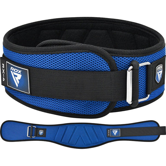 WEIGHT LIFTING BELT EVA CURVE RX4 BLUE-S