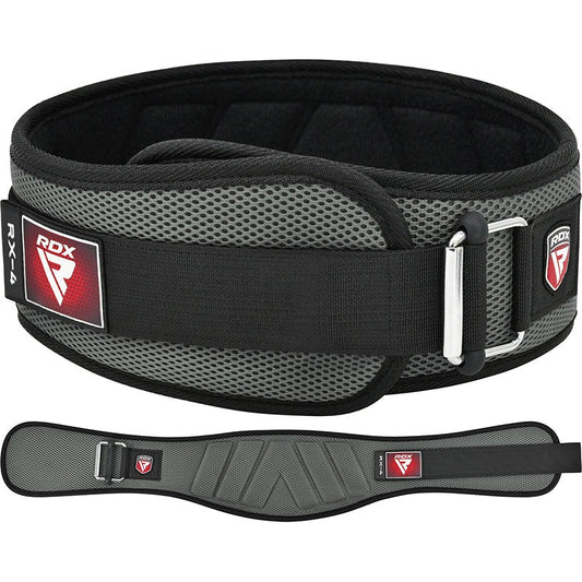 WEIGHT LIFTING BELT EVA CURVE RX4 GREY-L