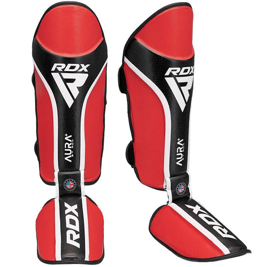 SHIN INSTEP AURA PLUS T-17 RED/BLACK-M