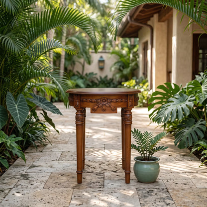 REGENCY FLOWER SIDE TABLE
