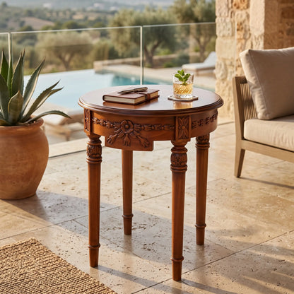 REGENCY FLOWER SIDE TABLE