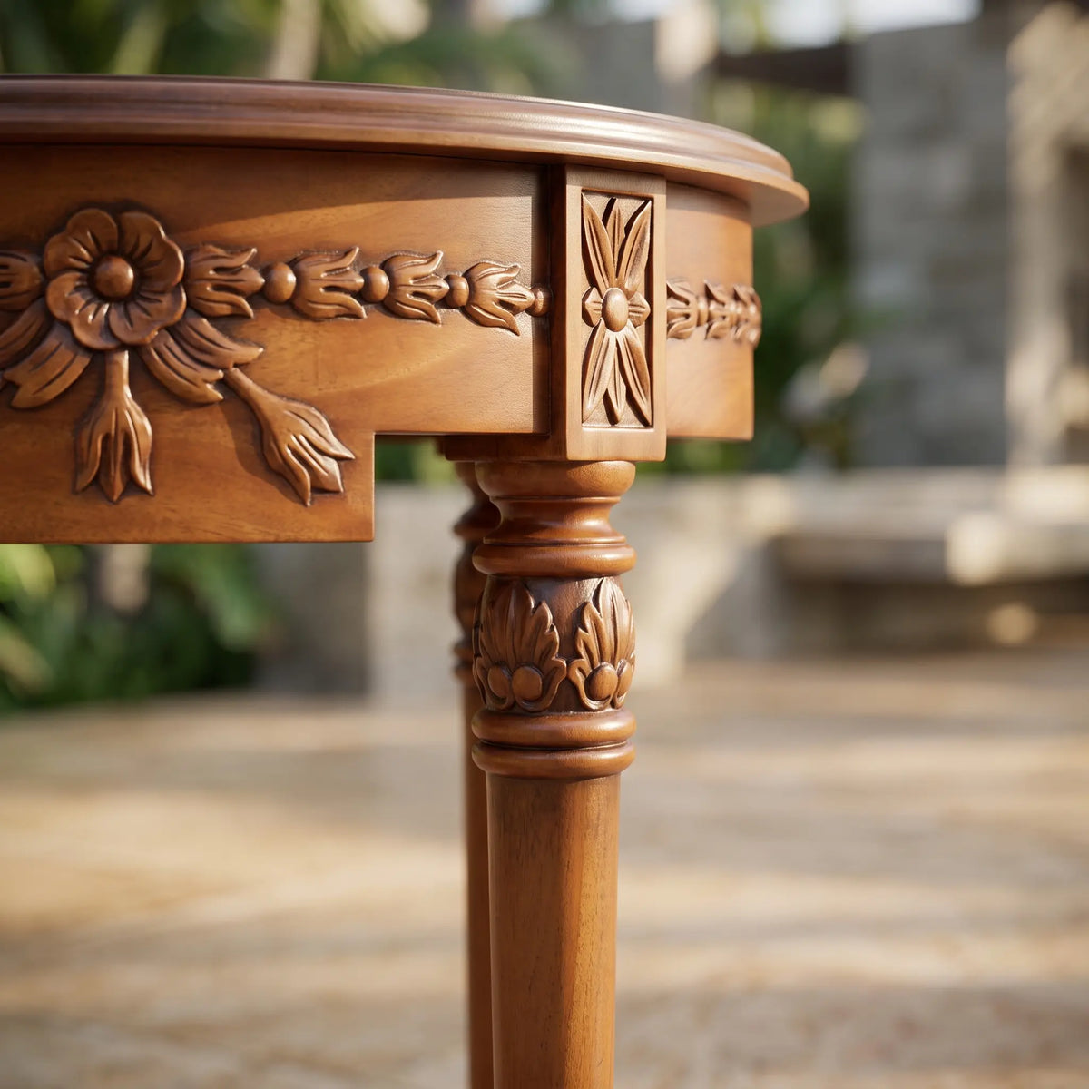 REGENCY FLOWER SIDE TABLE