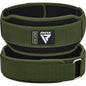 WEIGHT LIFTING DOUBLE BELT RX5 ARMY GREEN-L