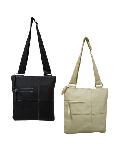 Amerileather Slim Cross-Body Messenger Bag