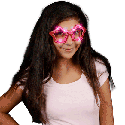 Assorted Star LED Sunglasses Pack of 12